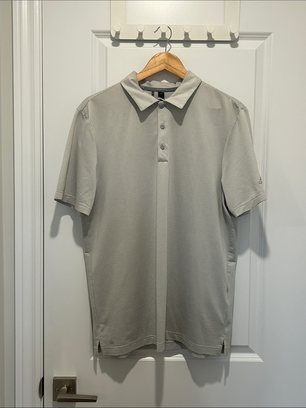 adidas Light Gray Men's Performance Polo